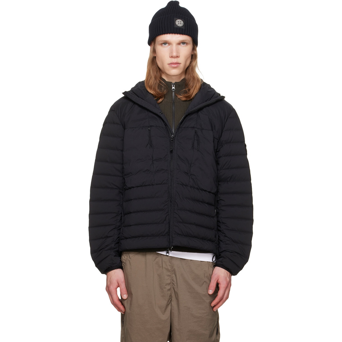 Stone Island Black 410M3 David Light-TC Jacket Stone Island