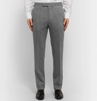 Kingsman - Grey Slim-Fit Herringbone Wool and Cashmere Suit Trousers - Gray