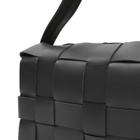 ST. Agni Women's Woven Envelope Slim Tote in Black 