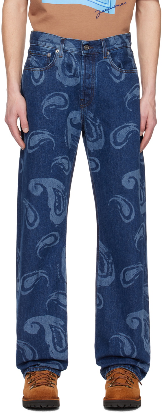 【送料&関税込】Jacquemus Jeans With Logo JACQUEMUS - Le De Nîmes Droit Denim Jeans Jacquemus
