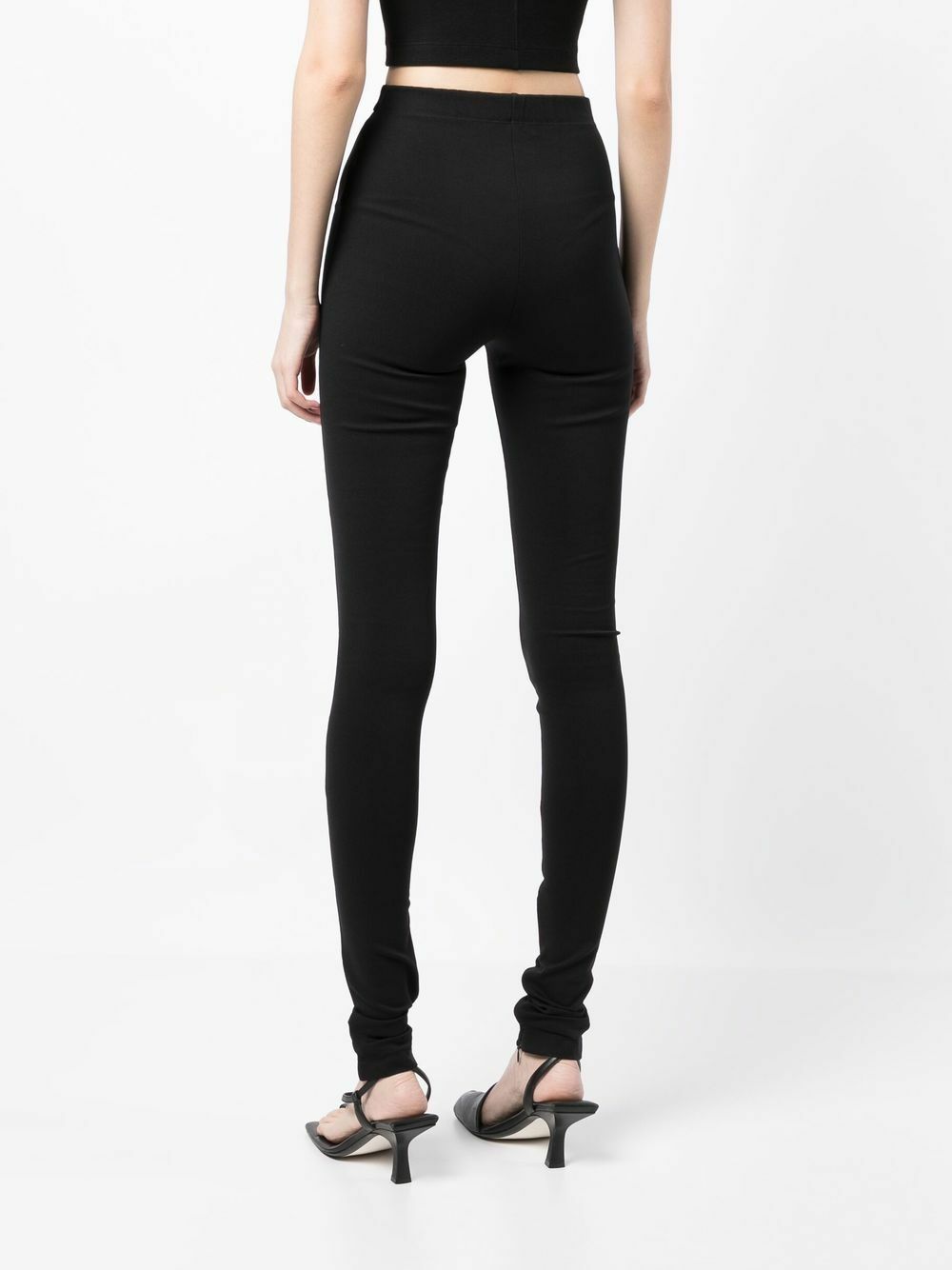 WARDROBE.NYC Slit Detail High Waist Leggings WARDROBE.NYC