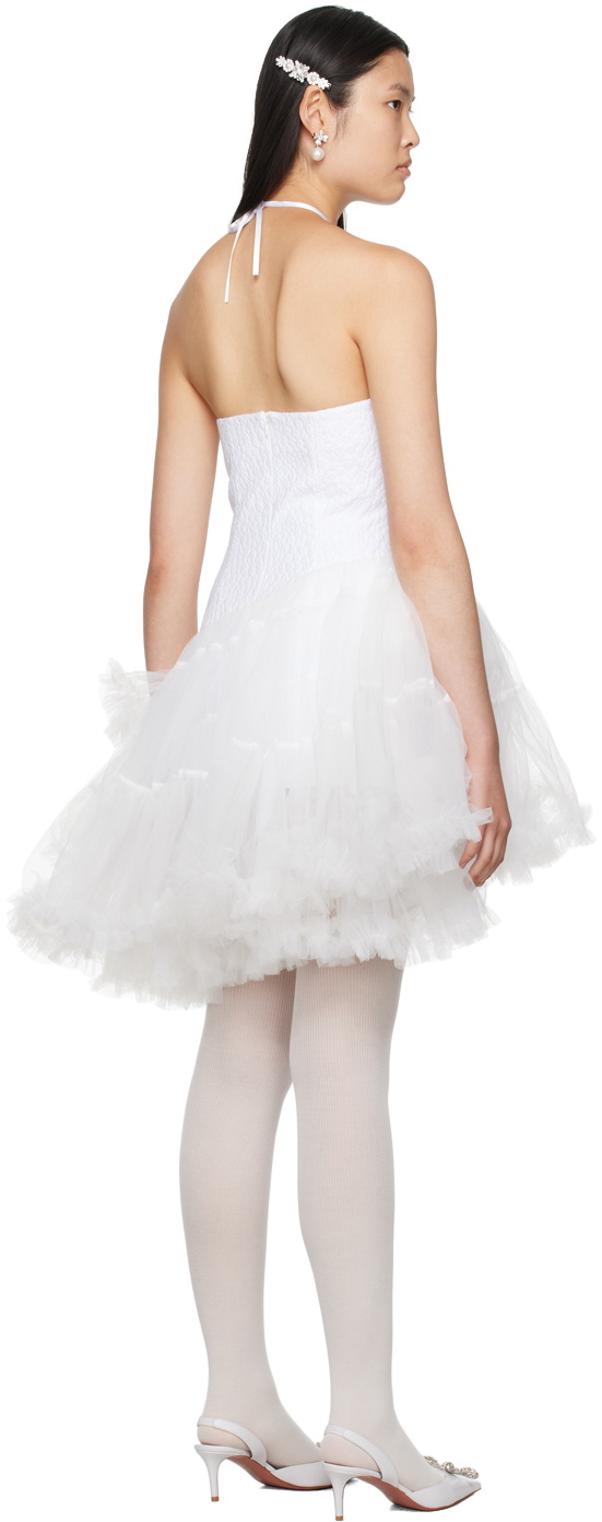 Shushu/Tong White Asymmetric Minidress Shushu/Tong