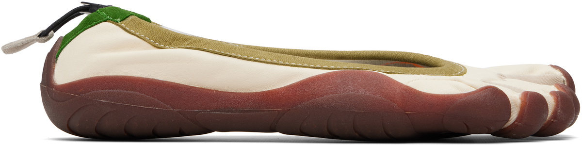 Vibram FiveFingers Off-White & Green Classic EVO Shoes
