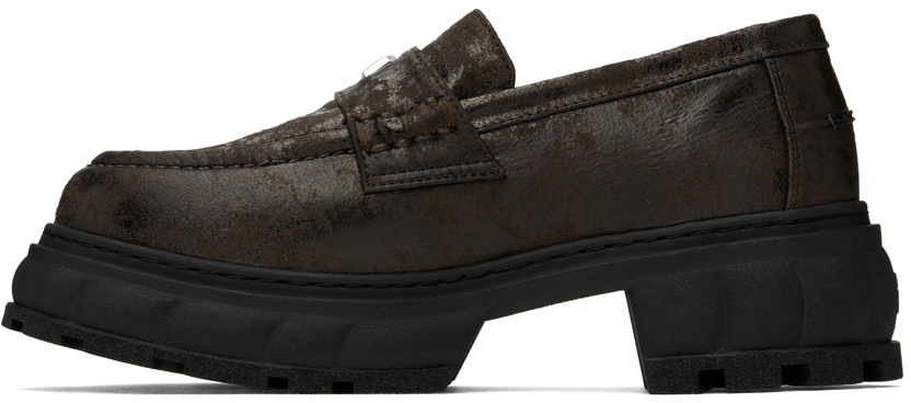 Virón Brown Quantum Copper Loafers