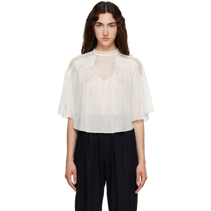 Photo: Isabel Marant Etoile White Parina Blouse