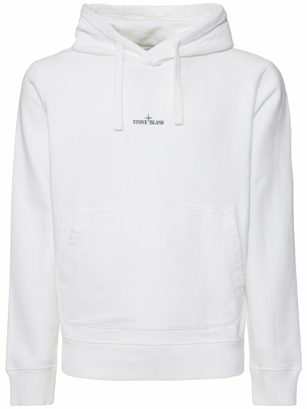 Stone Island - Logo-Appliquéd Cotton Zip-Up Hoodie - Gray Stone Island