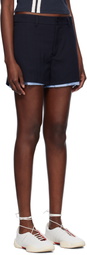AMBUSH Navy Layered Suit Shorts