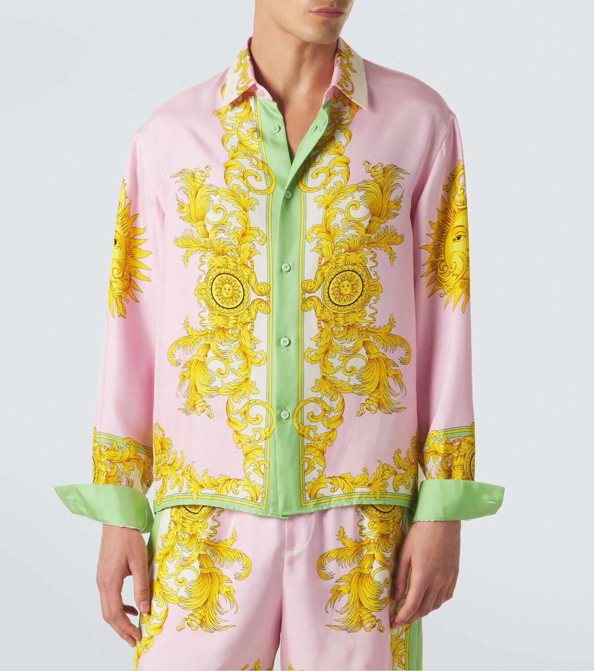 Versace Printed silk shirt