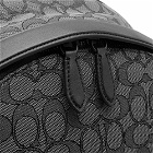 Coach Men's Signature Jacquard Backpack in Charcoal/Black