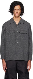 BEAMS PLUS Gray Open Collar Shirt