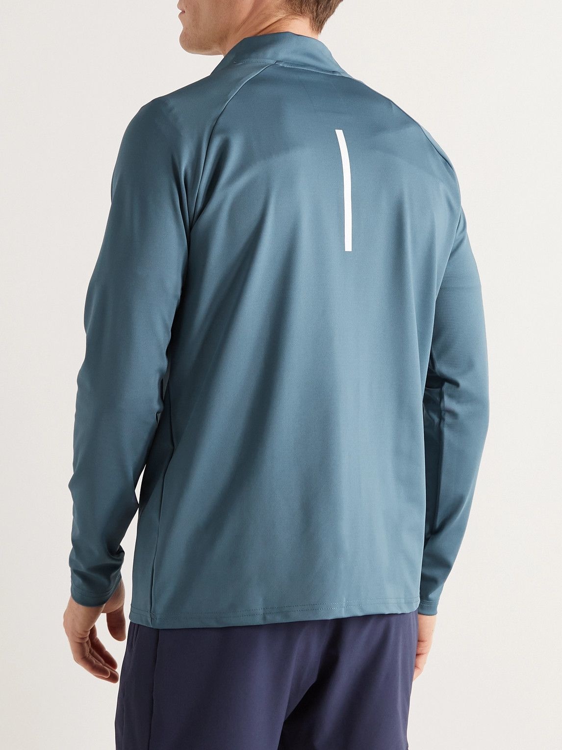 Castore - Performance Logo-Print Stretch-Jersey Half-Zip Tennis Top ...