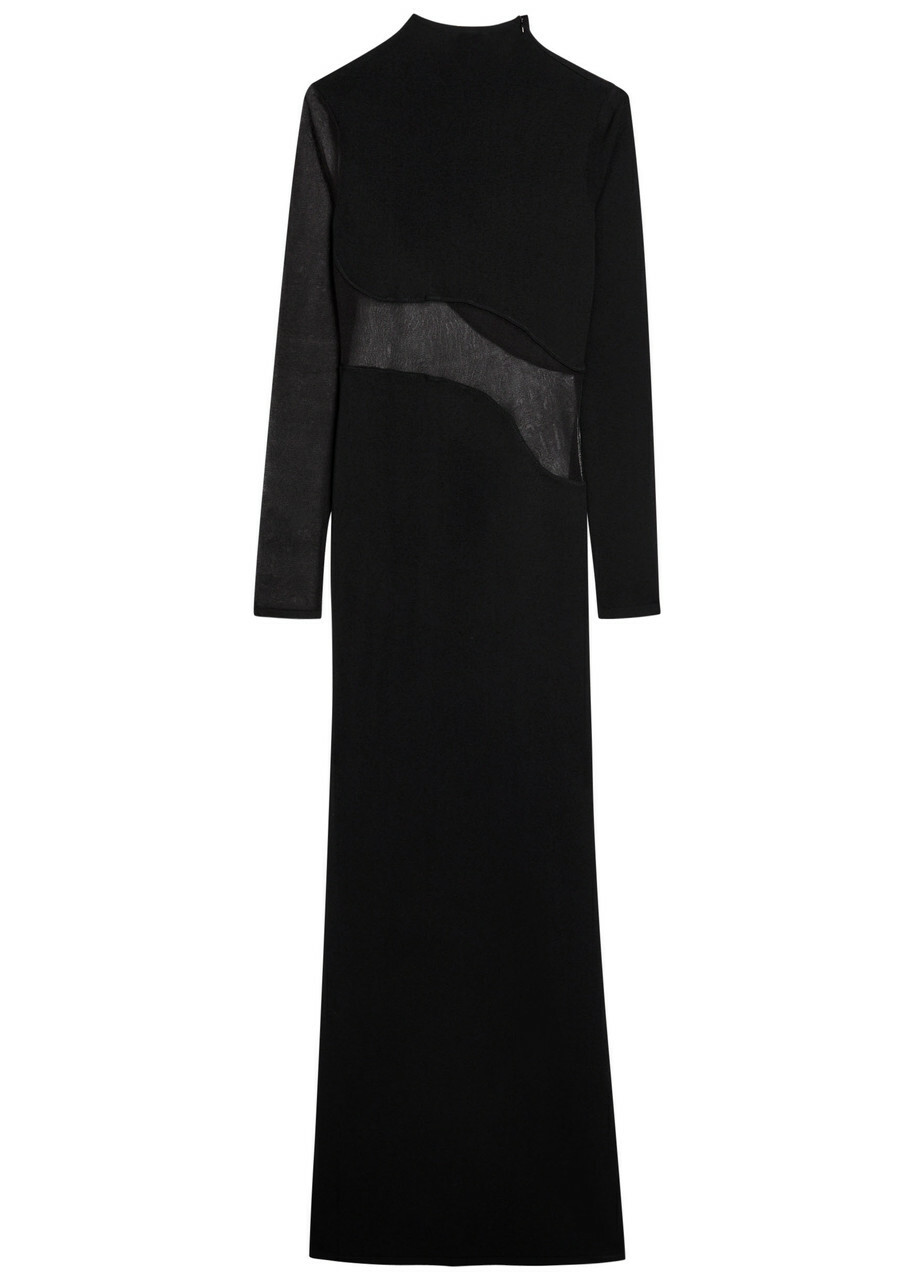 Alaïa Halterneck cotton poplin maxi dress ALAÏA