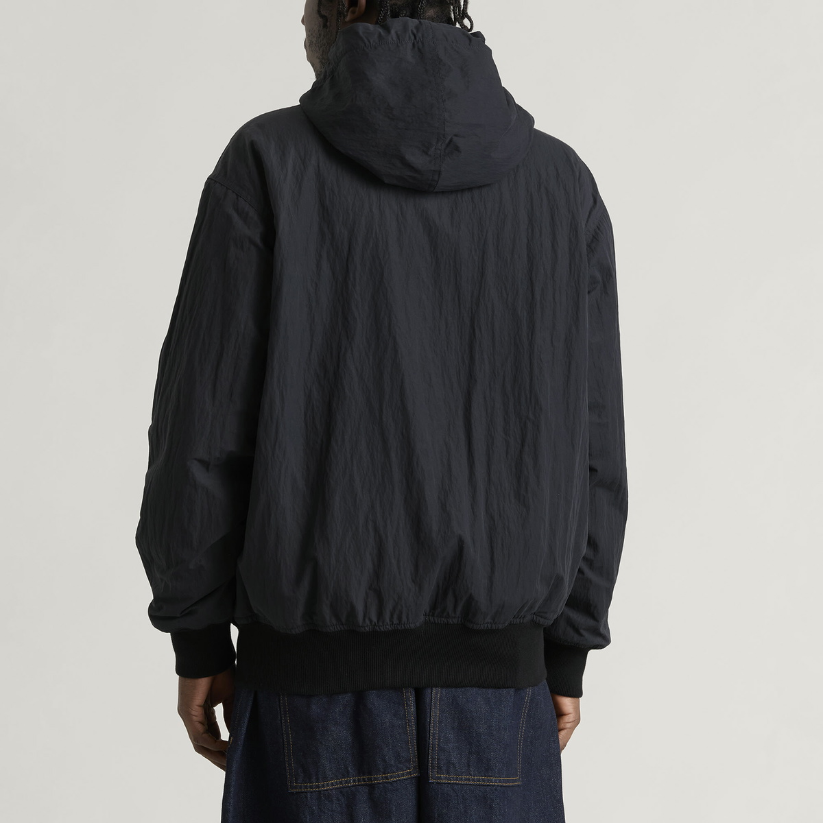 Studio Nicholson Men's Wickett Wool Lined Hooded Jacket in Black