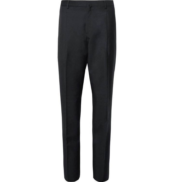 Photo: Acne Studios - Midnight-Blue Boston Wool and Mohair-Blend Suit Trousers - Midnight blue