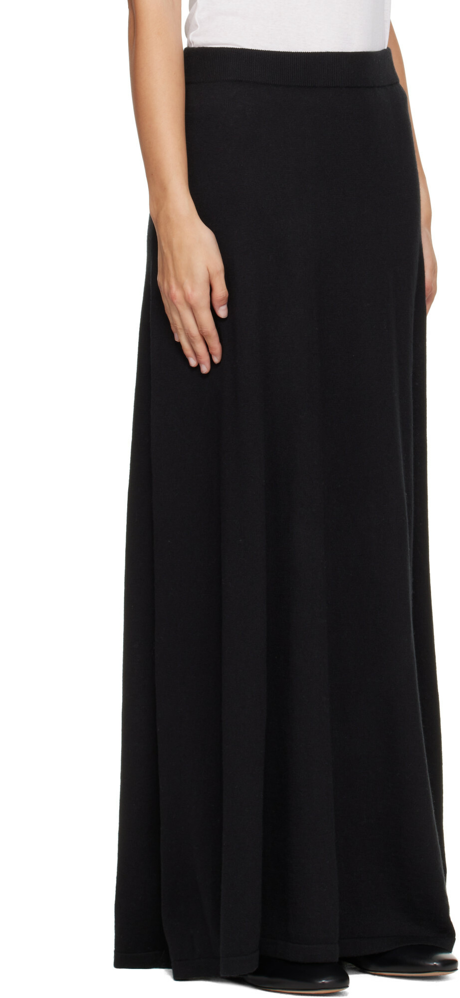 LISA YANG Black Adrienne Maxi Skirt