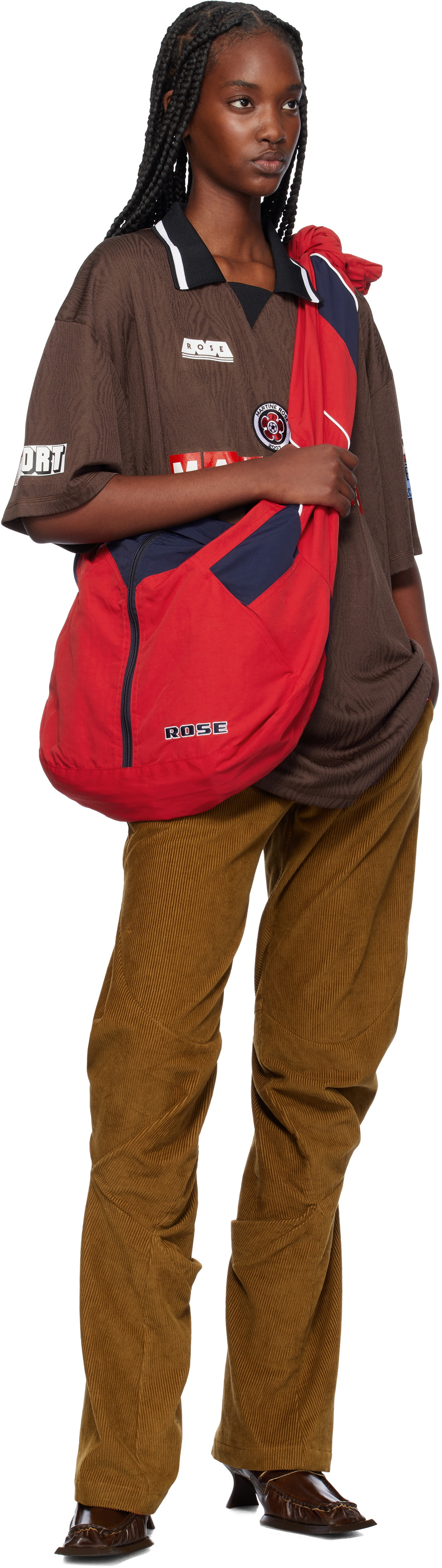 Martine Rose Red & Navy Track Jacket Tote Martine Rose