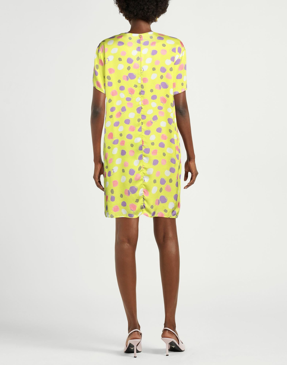 Manila Grace Womens Mini dress in Yellow