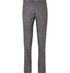 Kiton - Slim-Fit Puppytooth Cashmere, Virgin Wool, Silk and Linen-Blend Suit Trousers - Multi