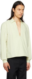 Steven Passaro Green V-Neck Shirt