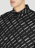 Balenciaga - Logo Print Shirt in Black