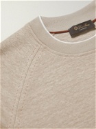 LORO PIANA - Drysdale Linen-Blend Jersey Sweatshirt - Neutrals