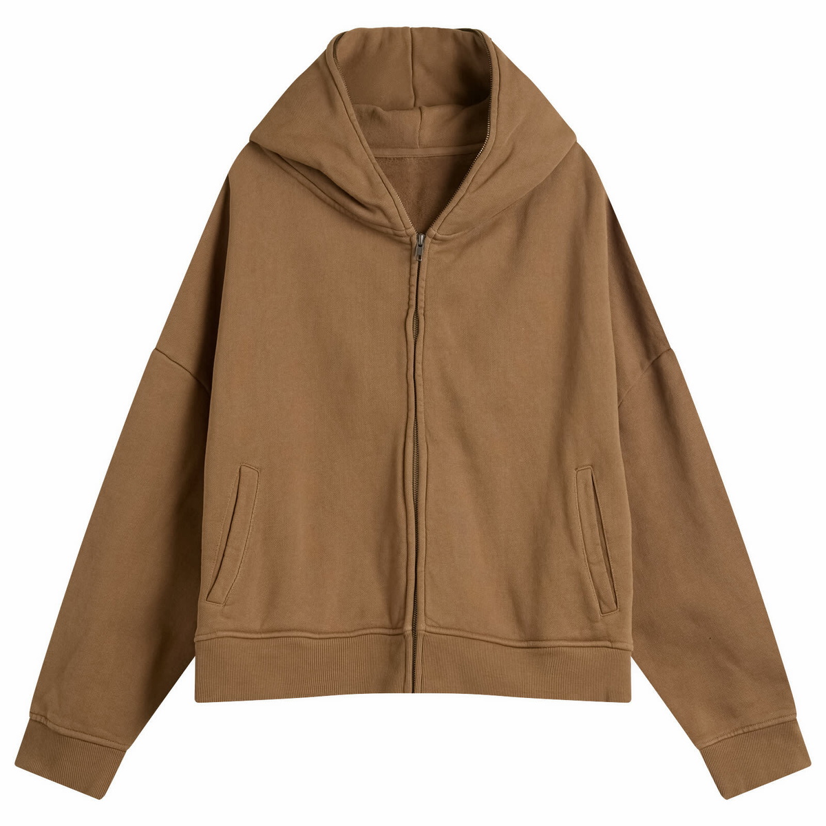 Entire Studios Gray Cropped Full Zip Hoodie Entire Studios