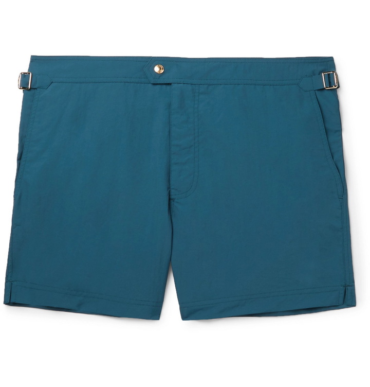 Photo: TOM FORD - Slim-Fit Mid-Length Swim Shorts - Blue