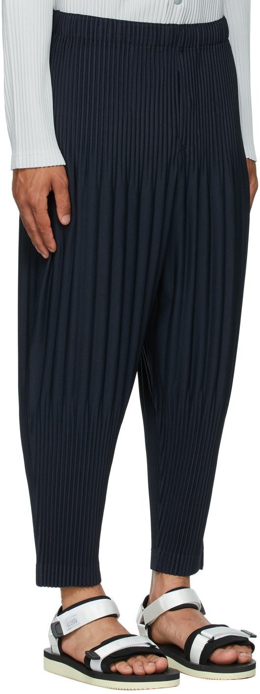 Homme Plissé Issey Miyake Navy Basics Trousers Homme Plisse Issey