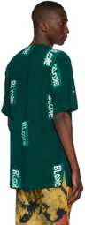 Bloke Green Hand Dyed Collarless Shirt