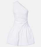 Patou Gathered faille minidress