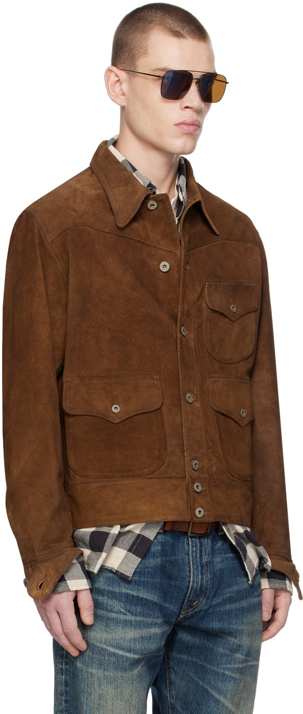 RRL Brown Roughout Leather Jacket RRL