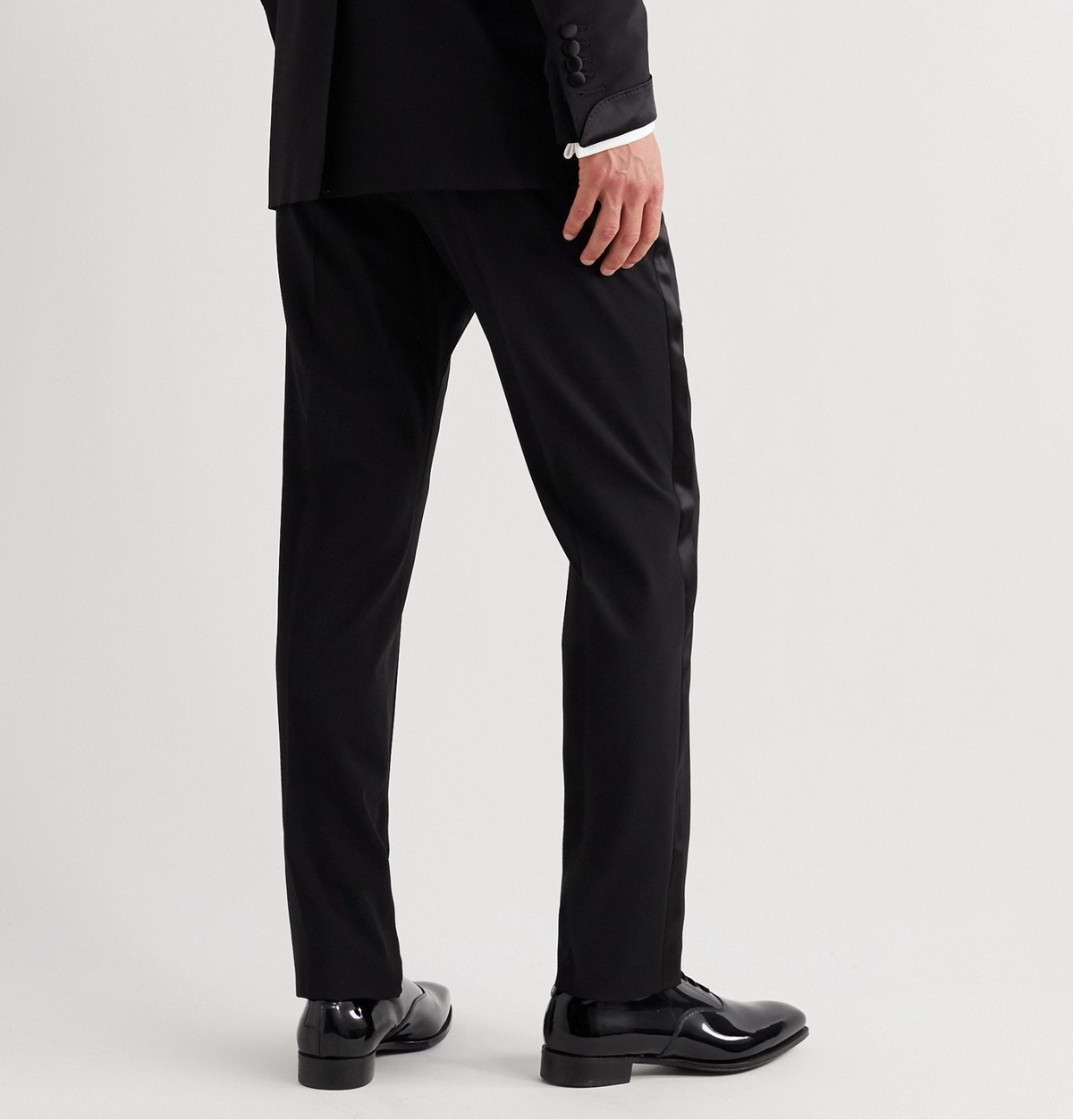 Slim Fit Pure Wool Tuxedo Trousers  JAEGER  MS