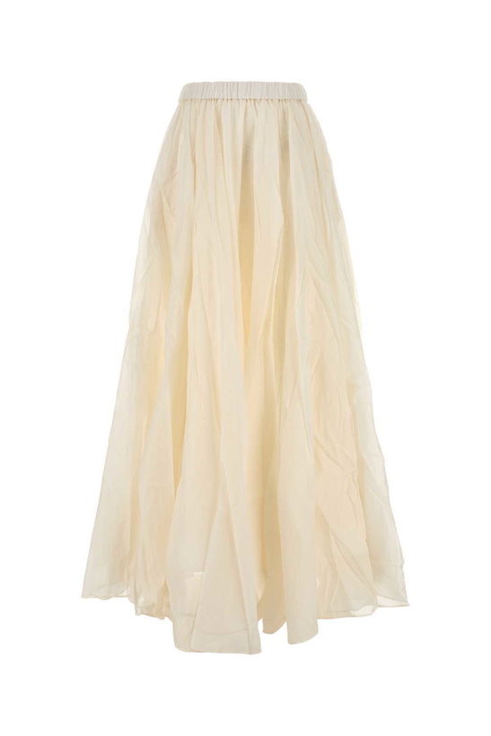 Photo: Ivory Cotton Blend Skirt