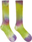 Stain Shade Three-Pack Purple & Green decka Edition Socks