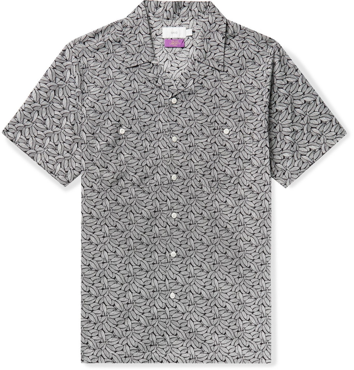 ONIA - Liberty London Camp-Collar Printed Linen and Cotton-Blend Shirt ...