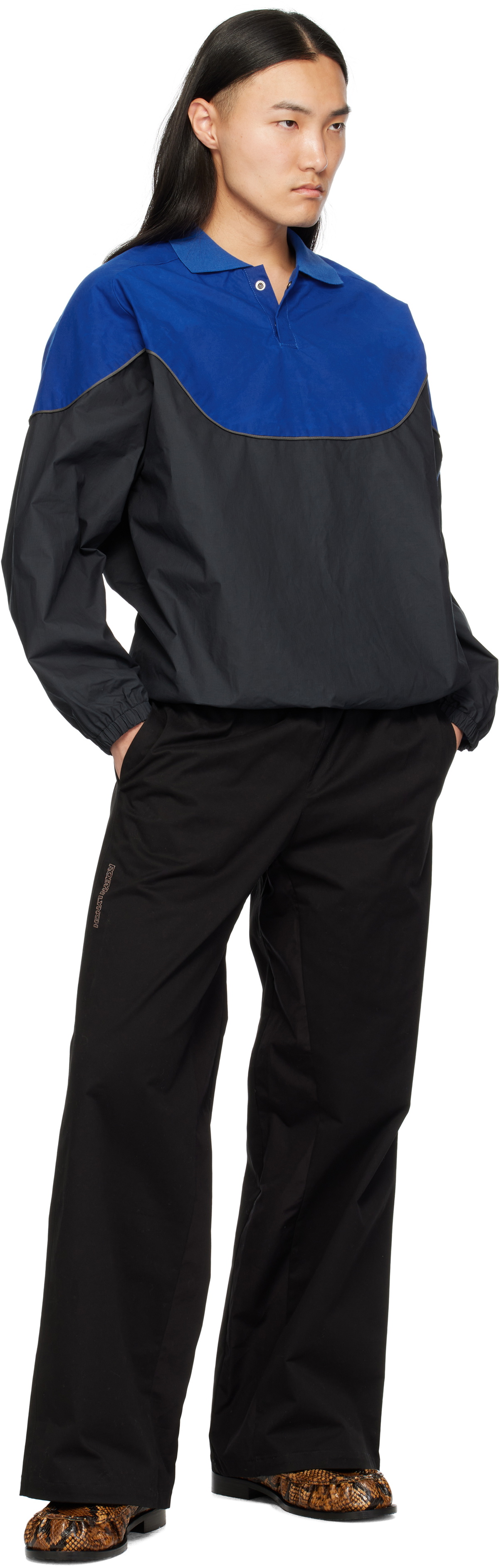 Robyn Lynch Blue & Black Pullover Polo