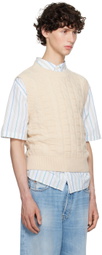 Acne Studios Beige Cable Vest