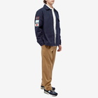 Napapijri Men's Clinch Patch Logo Overshirt in Blue Marine