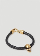 Alexander McQueen - Skull Leather Bracelet in Black
