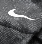 Nike Training - Utility Camouflage-Print Dri-FIT Therma Tights - Gray