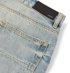 AMIRI - Slim-Fit Distressed Embroidered Denim Jeans - Blue