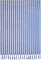 ISSEY MIYAKE Navy December Generic Stripes Stole Scarf