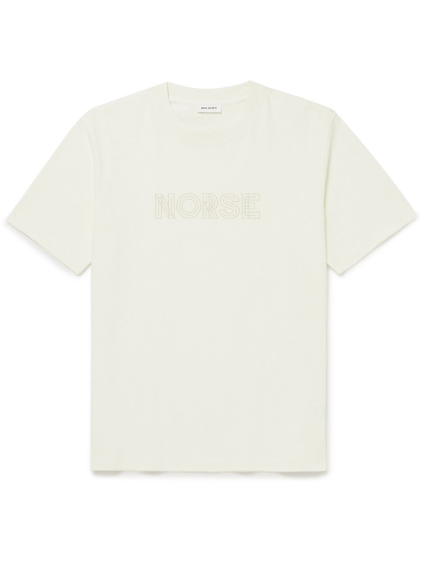 Photo: Norse Projects - Johannes Logo-Print Organic Cotton-Jersey T-Shirt - Neutrals