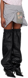 ALL-IN Gray Lid Miniskirt