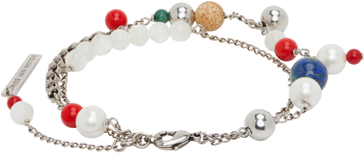 Dries Van Noten Double Chain Charm Bracelet