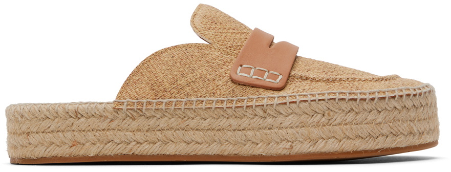 JW Anderson Beige Espadrille Loafers JW Anderson