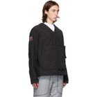 Boramy Viguier Black Cotton and Nylon Field Sweater