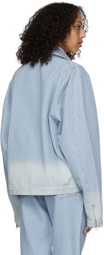 Bianca Saunders Blue Faded Denim Jacket