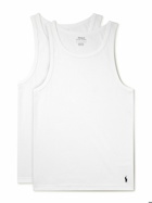 Polo Ralph Lauren - Two-Pack Logo-Embroidered Cotton-Jersey Tank Tops - White