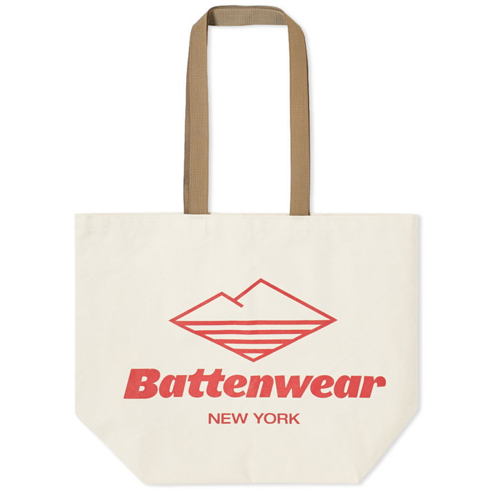 Photo: Battenwear Logo Print Canvas Tote Bag